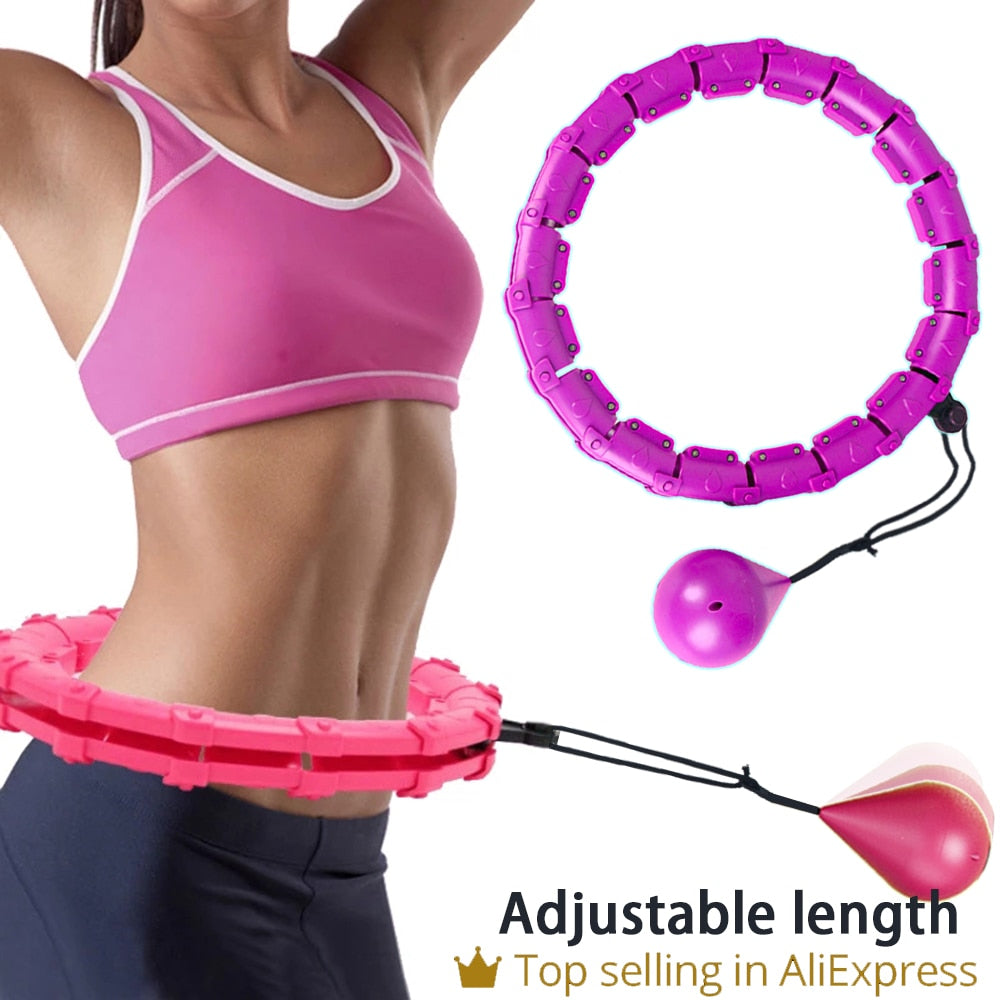 Section Adjustable Sport Hoops Abdominal Waist Exercise Detachable Hoola Massage Fitness Hoop Training Weight Loss