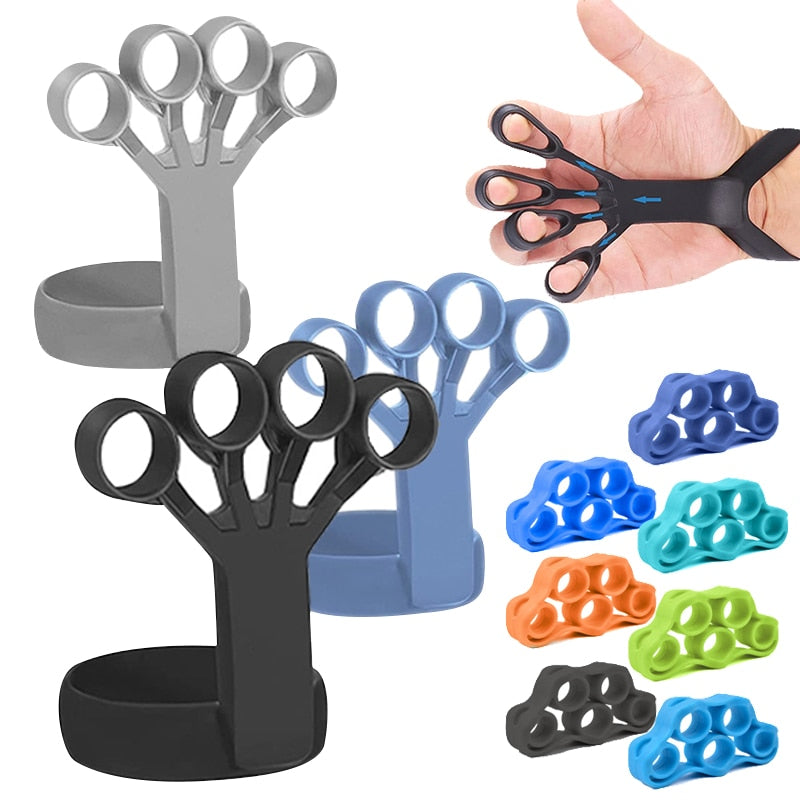 Grip Hand Finger Expander Exercise Grip Strength Trainer Finger Hand Strengthener  for Injury Recovery and Muscle Builder